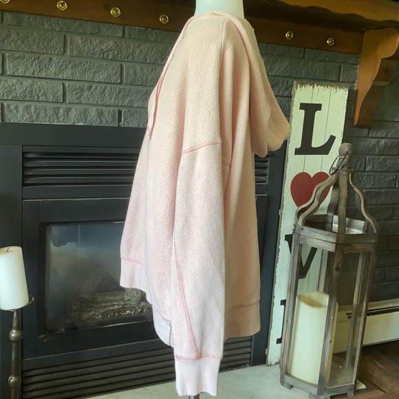 AE Pink Fleece Pullover Hoodie - Picture 3 of 7